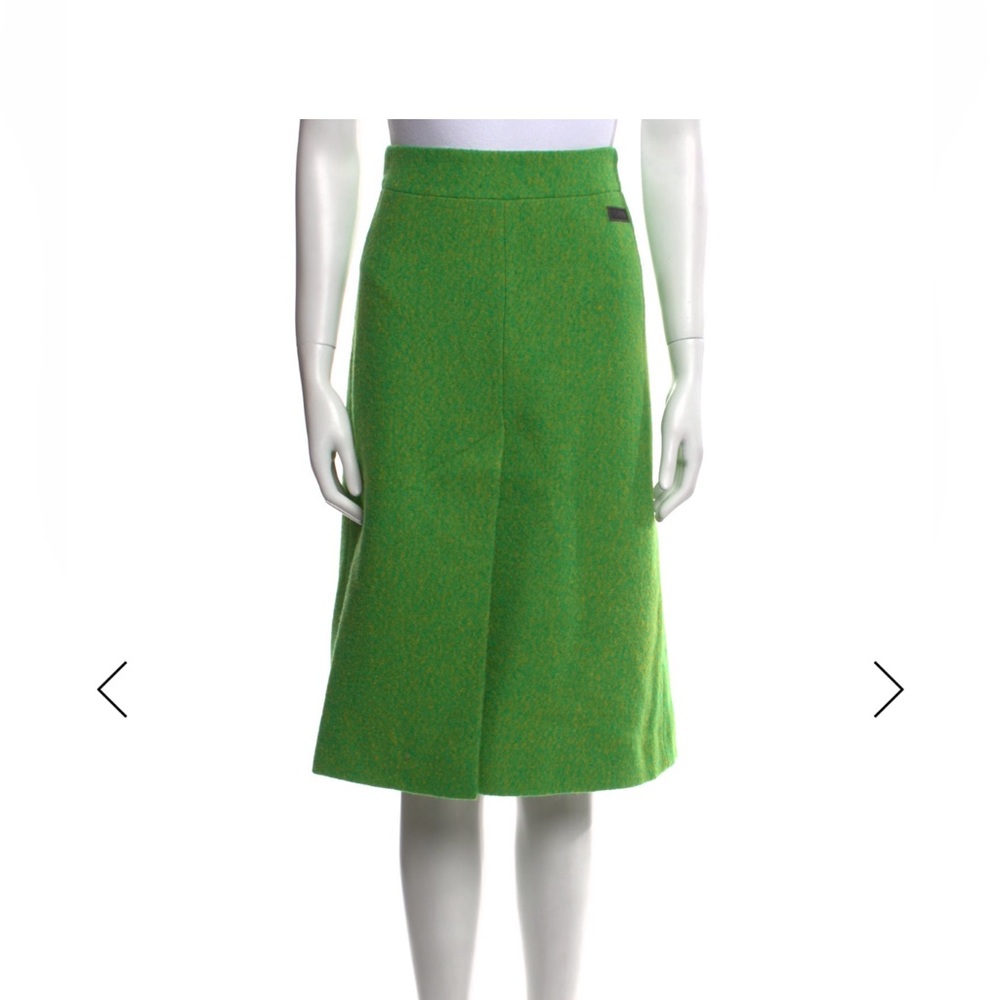 Gannj Green Wool Skirt